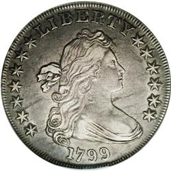 "1799 S$1 XF45 NGC. B-9, BB-166, R.2, Di"