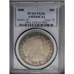 "1800 S$1 AMERICAI VG10 PCGS. B-19, BB-1"