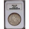 Image 1 : 1860-O S$1 MS61 NGC. This satiny and li