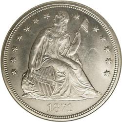 1871 S$1 MS63 NGC. This example has the