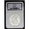 Image 3 : 1871 S$1 MS63 NGC. This example has the