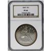 Image 3 : 1860 S$1 PR64 NGC. Ocean-blue and honey