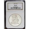 Image 1 : 1874 T$1 MS62 NGC. A respectable exampl