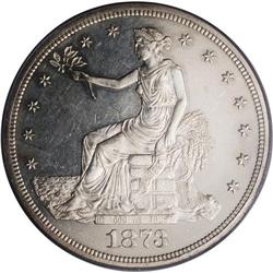1873 T$1 PR62 Cameo PCGS. First year of