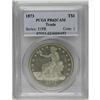 Image 3 : 1873 T$1 PR62 Cameo PCGS. First year of