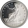 Image 1 : "1881 T$1 PR64 Cameo PCGS. A dazzling, c"