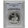 Image 3 : "1881 T$1 PR64 Cameo PCGS. A dazzling, c"