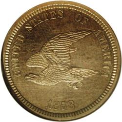 "1858 P1C Flying Eagle Cent, Judd-206, P"