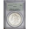 Image 3 : 1879-CC S$1 MS62 PCGS. This lustrous an