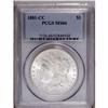 1881-CC S$1 MS66 PCGS. A frosty and bol