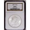 1881-CC S$1 MS66 NGC. The strike is int