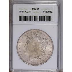 1891-CC $1 MS64 ANACS. Both sides are f