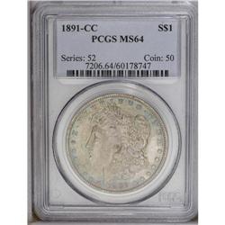 1891-CC S$1 MS64 PCGS. VAM-3. A Top 100
