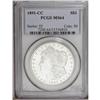 Image 1 : 1891-CC S$1 MS64 PCGS. Bright lustrous 