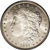 Image 1 : 1891-CC S$1 MS65 PCGS. A lustrous and p