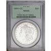 Image 3 : 1891-CC S$1 MS65 PCGS. A lustrous and p