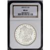 Image 3 : 1893-CC S$1 MS61 NGC. The semi-prooflik