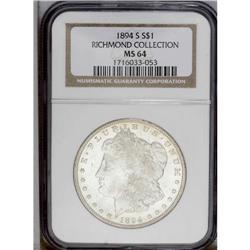 1894-S S$1 MS64 NGC. Ex: Richmond Colle