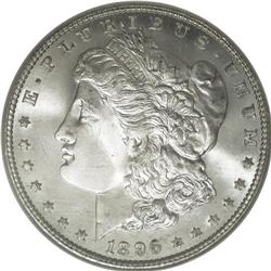 1896 S$1 MS67 NGC. While considered a c
