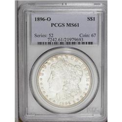 1896-O S$1 MS61 PCGS. Luster rolls acro