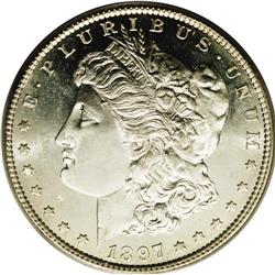 1897-S S$1 MS66 Prooflike PCGS. Untoned