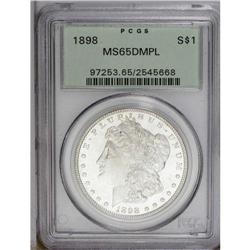 1898 S$1 MS65 Deep Mirror Prooflike PCG