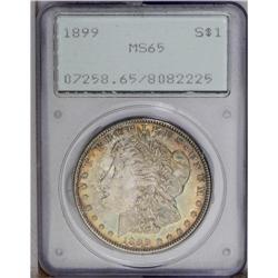 1899 S$1 MS65 PCGS. Highly lustrous sur