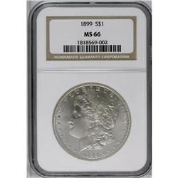 1899 S$1 MS66 NGC. Brilliant and lustro
