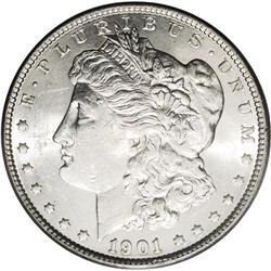 1901 S$1 MS61 PCGS. This bright silver-