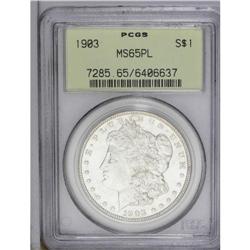 1903 S$1 MS65 Prooflike PCGS. Well stru