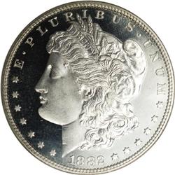 "1882 S$1 PR68 Cameo NGC. In 1882, the P"