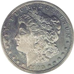 "1900 S$1 PR64 ANACS. A deeply toned, ne"
