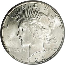 1923-S S$1 MS65 PCGS. The 1923-S set a 