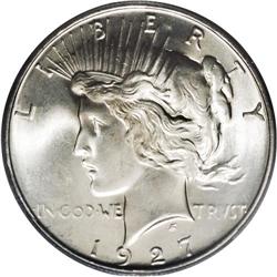1927-D S$1 MS66 PCGS. An exceptionally 