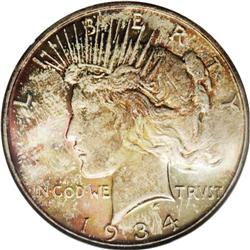 1934 S$1 MS67 NGC.From The Robert Moren