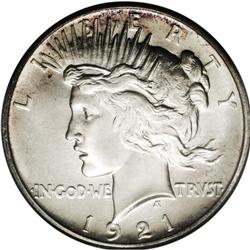 1921 S$1 Satin PR66 NGC. Ex: Jack Lee. 