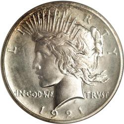 1921 S$1 Satin PR64 NGC. When examining