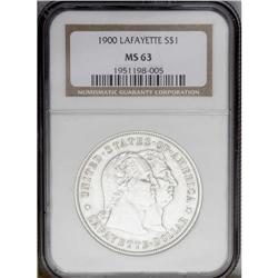 1900 S$1 Lafayette Dollar MS63 NGC. Var