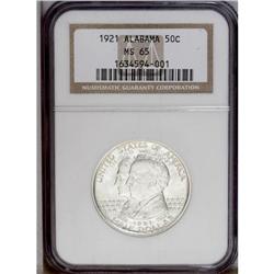 1921 50C Alabama MS65 NGC. Dazzling lus