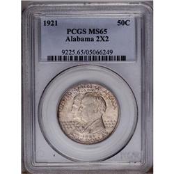 1921 50C Alabama 2x2 MS65 PCGS. This co