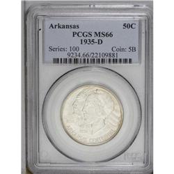 1935-D 50C Arkansas MS66 PCGS. Typicall