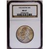 Image 1 : "1935 50C Boone MS67 NGC. Yellow-gold, s"