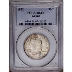 1922 50C Grant no Star MS66 PCGS. Speck