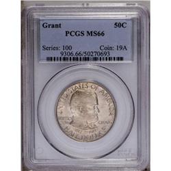 1922 50C Grant no Star MS66 PCGS. Excep