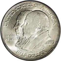 1923-S 50C Monroe MS65 PCGS. On Decembe
