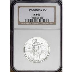 1938 SET Oregon PDS Set MS67 NGC. The s