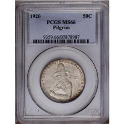 1920 50C Pilgrim MS66 PCGS. Dusky tonin