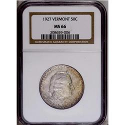 1927 50C Vermont MS66 NGC. This lustrou