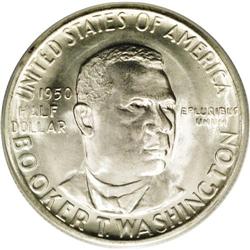 1950-S 50C Booker T. Washington MS67 PC