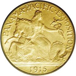 1915-S $2 1/2 Panama-Pacific Quarter Ea